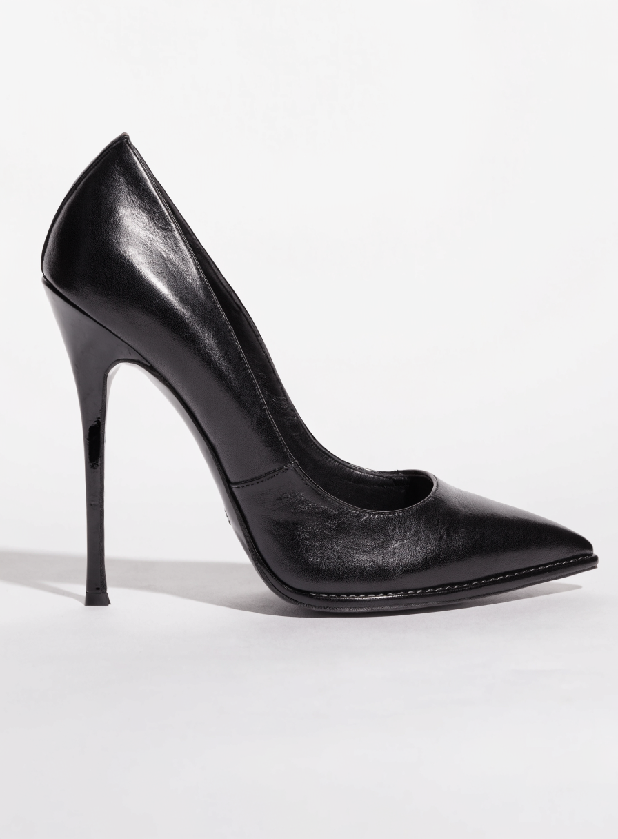 Escarpin classique Angel Alarcon en cuir noir avec talon élégant